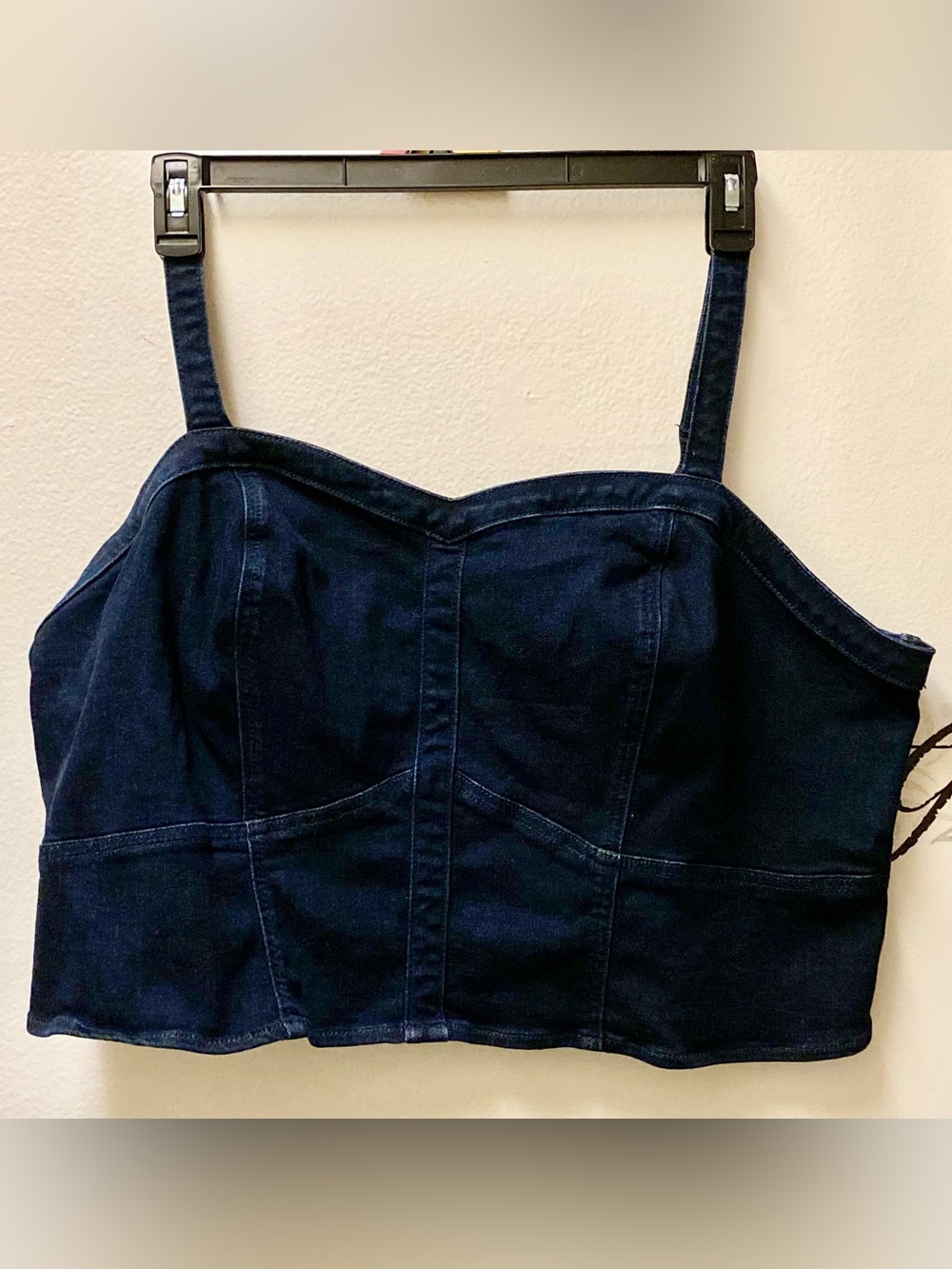 3/$50 NWOT Torrid Dark Navy Denim Bustier Crop Top